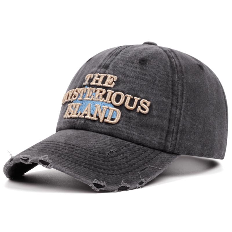 

МодаЛето Уличная Солнцезащитная Шляпа Винтажная Универсальная Вышивка Буквами Бейсболки ДышащаяНовая Унисекс Кепки с Козырьком Хип-Хоп Папина Шляпа 58-62CM