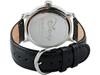 Disney Mickey Mouse Wristwatch (silver) Flat Black Leather Band Adult Vintage.