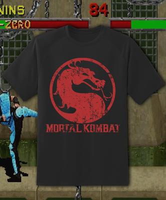 Mortal Kombat Classic Logo Shirt  Adult & Youth Sizes Up To 6XL Fast Ship!! Unisex T-Shirt