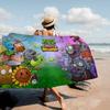 P-Plants-vs-Zombie Cartoon Microfiber Beach Towel Absorbent Quick Dry Soft Yoga Swimming Resort Mountain Climbing Towel