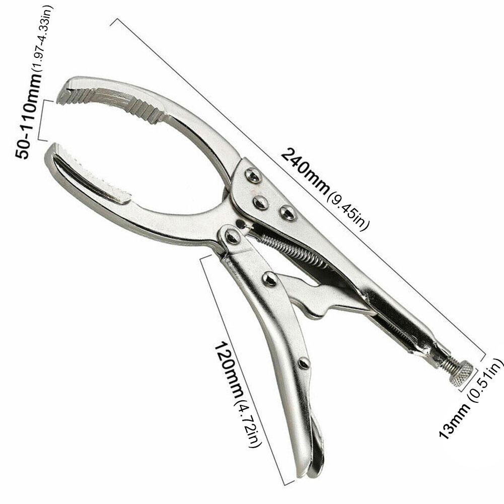 Adjustable Oil Filter Wrench Chrome Plated Car Oil Filter Removal Tool Hand Wrench Car Disassembly Tool