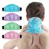 PVC Gel Roller Ball Neck Protector with Hot/Cold Compress and Plush Massage Bag