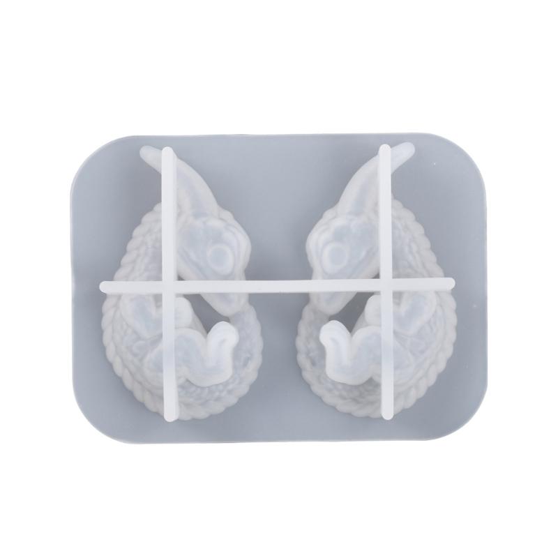 3D Drachenei Licht Harzform, Drachen Silikonform Set Holz Lichtbasis Epoxid Gussform für Tischlampe Heimdeko