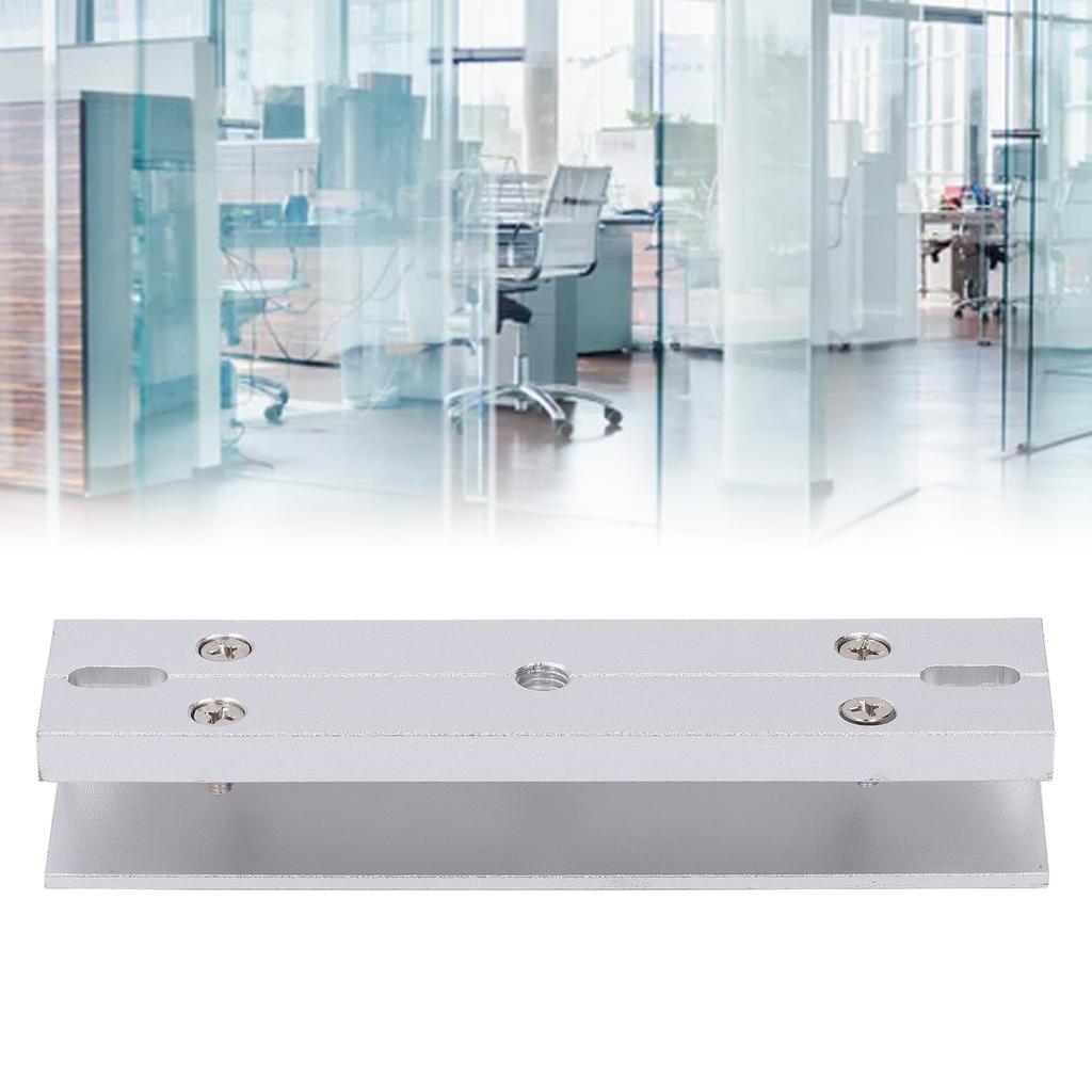 Aluminum Alloy U Shape Bracket for 180KG 350lbs Magnetic Lock Frameless Glass Door Easy Install