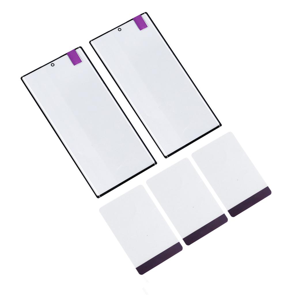 2 STÜCK Bildschirmsatz für Galaxy S22 Ultra Handy Vorderes Äußeres Glaslinsen-Display mit Reparaturwerkzeug-Set