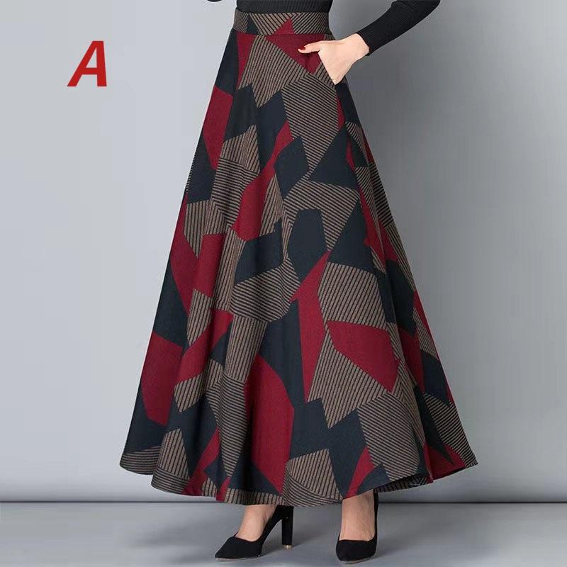 New Summer Skirt A Version High Waist Long Skirt Big Swing Skirt Ladies Fashion