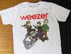 Vtg Weezer Band Cartoon Heavy Cotton White Full Size Unisex Shirt MM1500