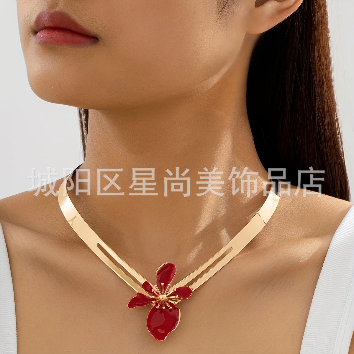 Новое женское ожерелье в форме цветка, многоцветное летнее, высококлассное