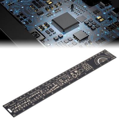 4 szt. Zestaw linijek PCB 15-30 cm Linijka prosta Wytrzymała dla technika elektronicznego Inżynierii Rysowania Profesjonalny