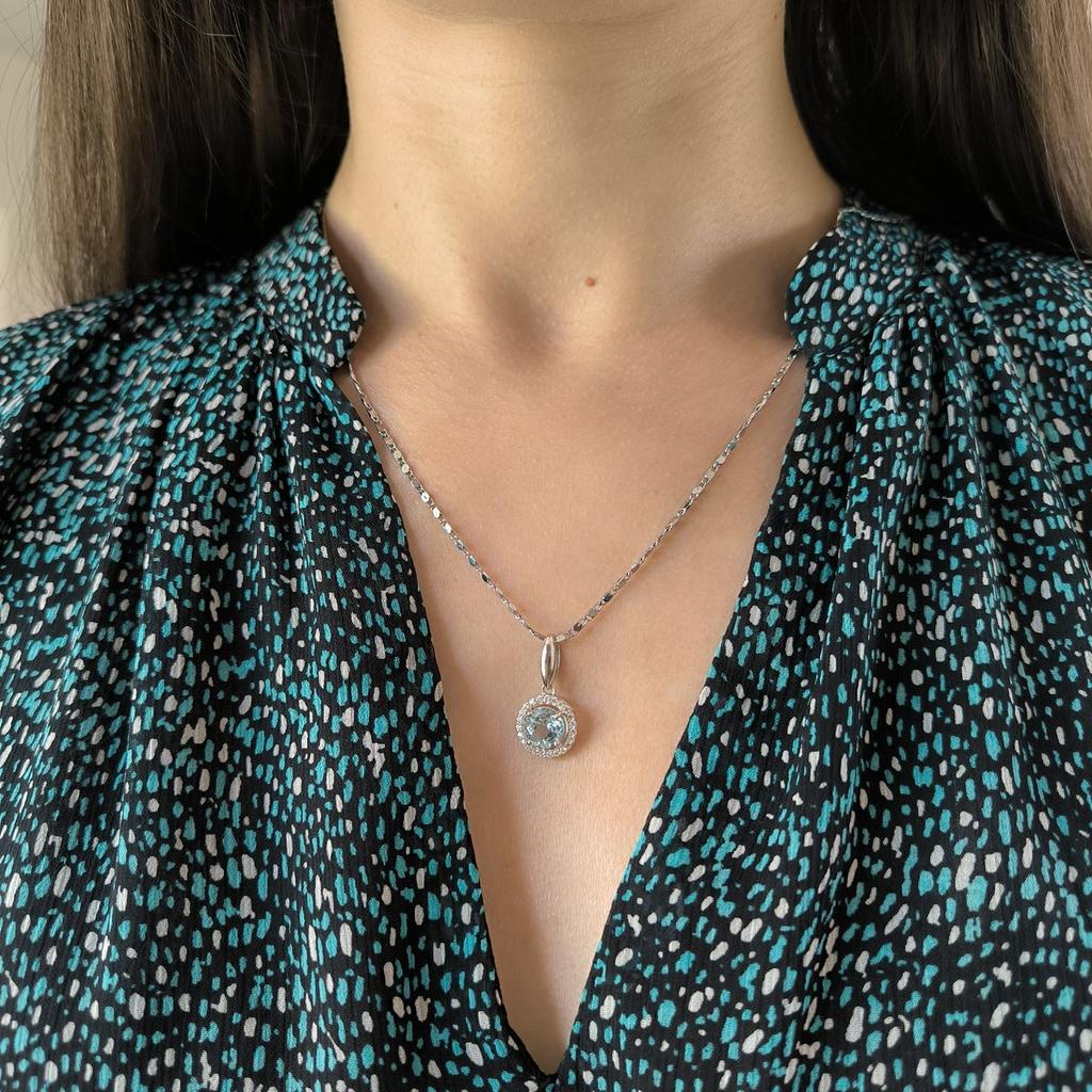 Silver Pendant with Topaz 2.704ct (2188186)