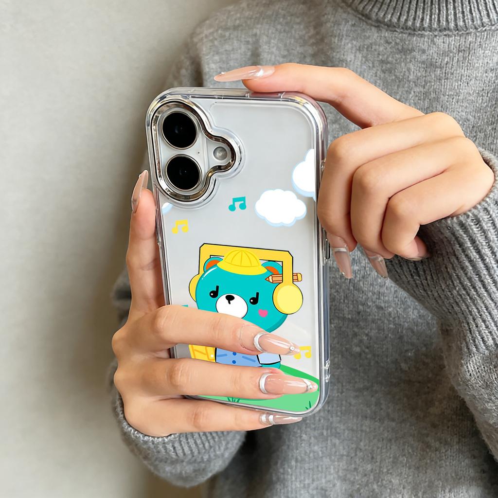 Cartoon Mascot GMMTV Phone Case For iPhone 17 16e 16 15 14 13 12 11 mini Pro Max X XR XSMAX 8 7 Air Plus Transparent Soft Cover