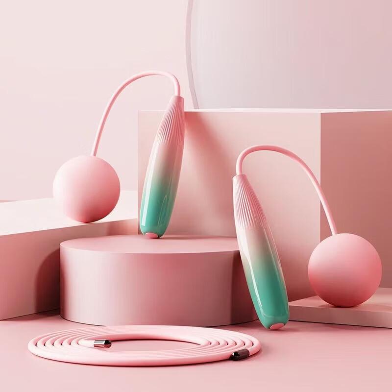 WEZHO Weighted Fitness Jump Rope - Gradient Pink