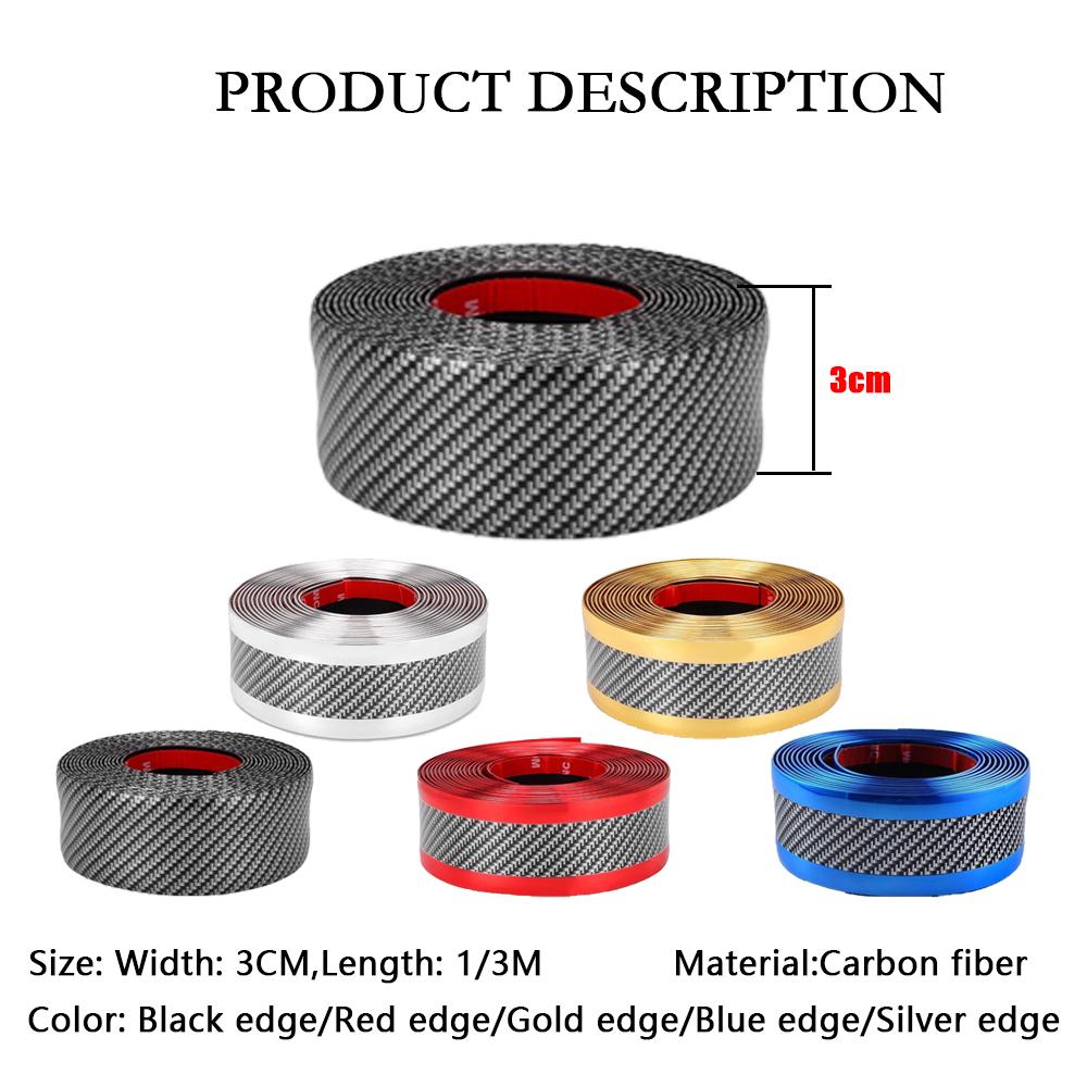 Car Stickers Motorcar Door Sill Protector Automobile Anti Scratch Fiber Tape Cycle Rubber Strip Vehivle Protection Bumper