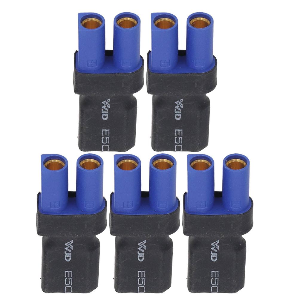 5Pcs EC5 to XT60 Adapter Rubber Plastic Copper Sturdy Accurate High Safety EC5 to Male Adapter for