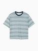 HANGTEN Women'S Multi Stripe T-Shirt_253(10580-131-625-69)