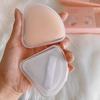 12/4pcs Transparent Triangle Empty Storage Box Portable Makeup Puff Cosmetic Storage Box Can Hold Triangle Mixing Jewelry Box