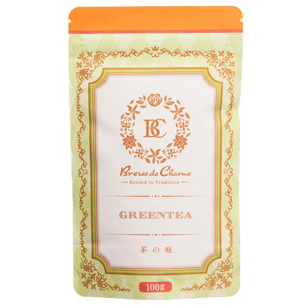 Brews De Charme Tea Garden Green Tea Powder, 100g [Matcha Blend] [Unsweetened] [Instant Tea] [Can Be Used with Hot or Cold Water] [Contains Caffeine]