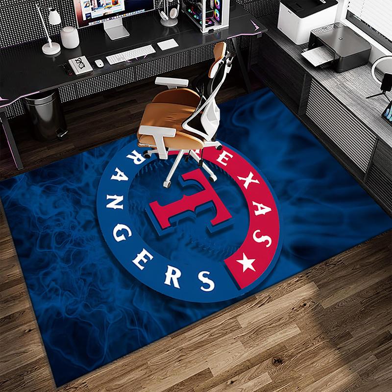Baseball Rangers Map Carpet, Kitchen Rugs, Yoga Mat, Non-Slip Mats, Rug for Bathroom, Living Room Bedroom, Camping Rugs Christmas Gift