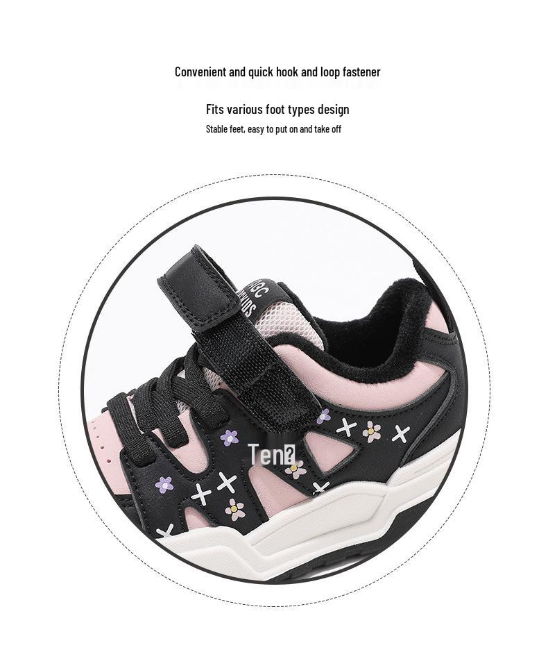 ABCKIDS 2025 Winter Velvet-Lined Velcro Sneakers for Boys & Girls