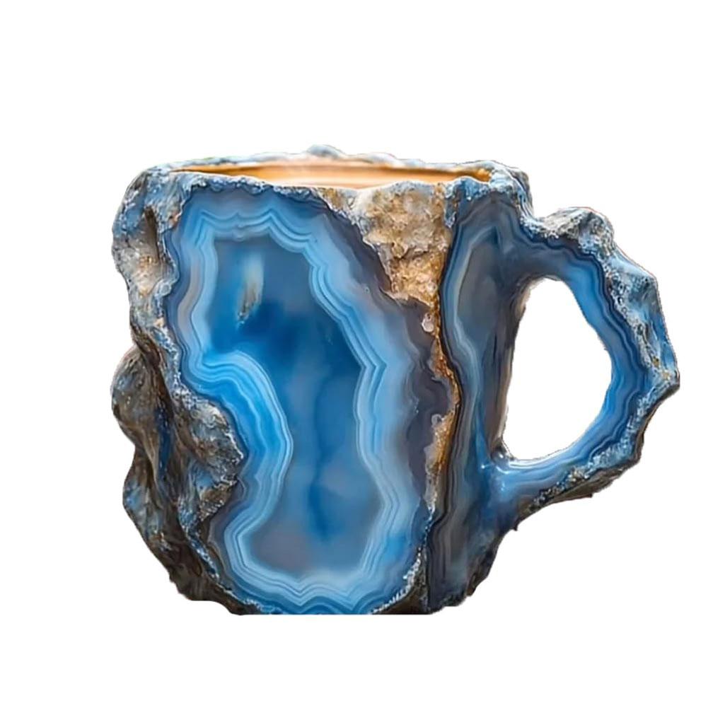 Tasse à café translucide en cristal minéral de luxe élégante de 200 ml pour la maison ou le bureau