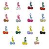 Love Keychain Car Keyring Bag Pendant Cute PU Leather Hanger  Car Accessory