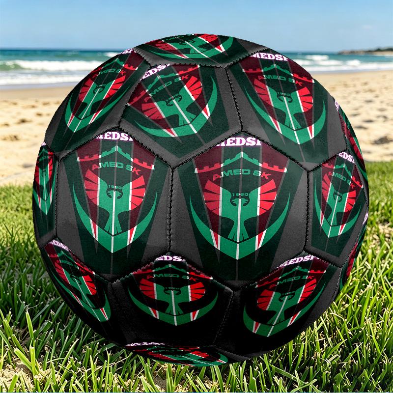 Amed SK Print Größe 5 Fußball, PU Abriebfester Fußball für Spieltraining und tägliches Üben, Geburtstagsgeschenk für Fußballfans