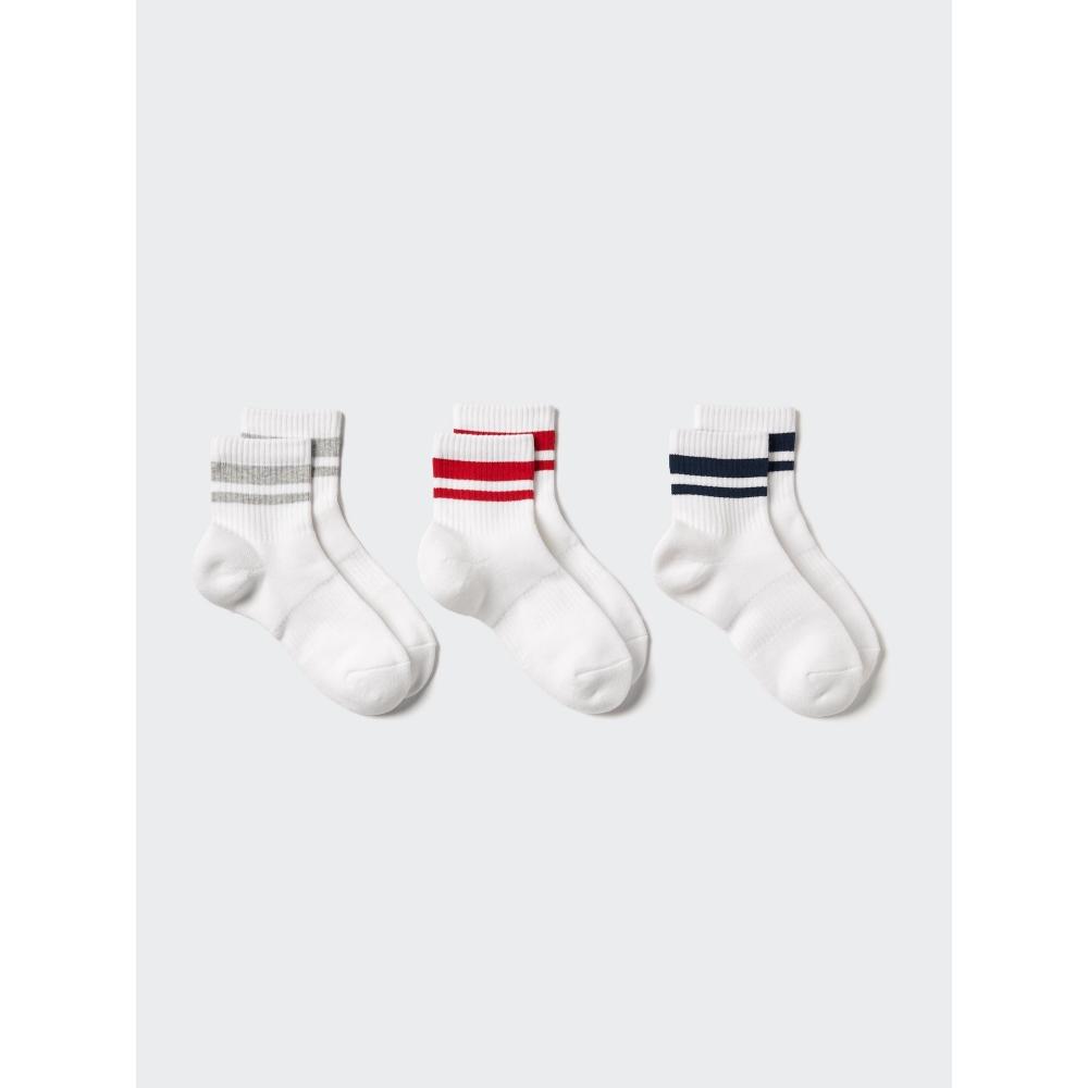 Uniqlo Japan Socks 3 Pair Pile Line