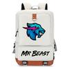 Mr. Beast Oxford Cloth Backpack Computer Bag Junior High School Students Personality Large Capacity Schoolbag