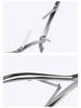 D07 Stainless Steel Cuticle Scissors & Nail Clippers Set - Oblique Mouth for Salon-Quality Nail Care