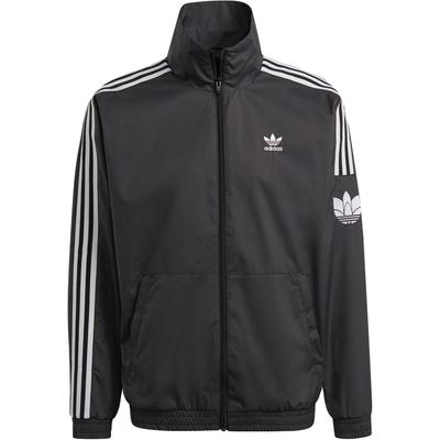 Logo Long Sleeve Striped Pattern Casual Sport Zip-up Stand Collar Jacket Unisex Jackets Black JM2716