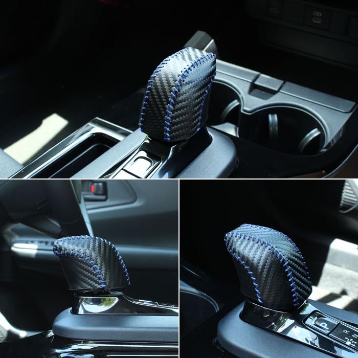Genuine carbon leather shift knob cover for Toyota Prius 60 compatible with Prius Hybrid This leather shift cover is a custom accessory and perfect
