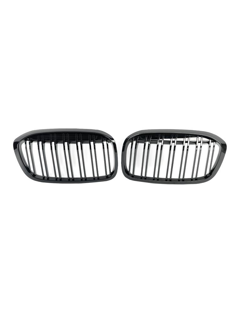 2PCS Gloss Black Front Kidney Grill Grille Fit BMW 2 Series F45 F46 2018-2021