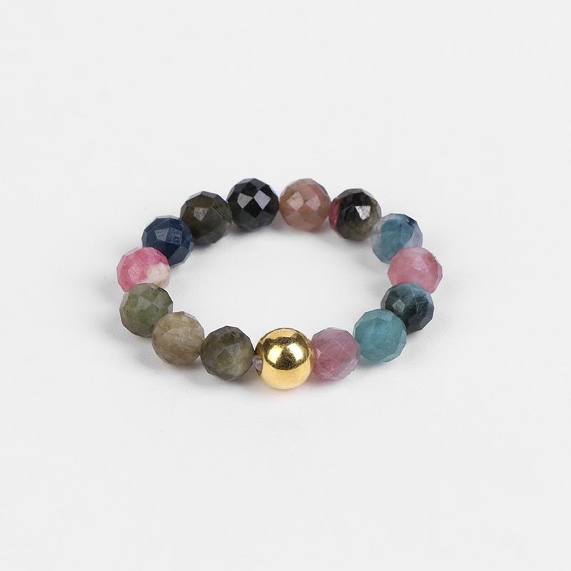 4mm Beads Rings For Women Men Trendy Cuboid Beaded Rings Chakra Healing Quartzs Finger Rings Handmade Hit Rings Jewelry Party