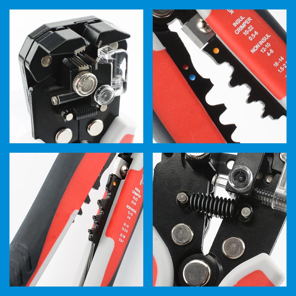 Professional Electrician Wire Tool Cable Wire Stripper Cutter Crimper Automatic Multifunctional Crimping Stripping Plier Tools