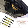 4pcs Roll Bar Grab Handles Grip Handle For Jeep Wrangler JK JKU 2007-2017 Yellow