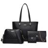 Women's bag new fashionable retro child and mother bag diagonal span portable shoulder large capacity four-piece bag