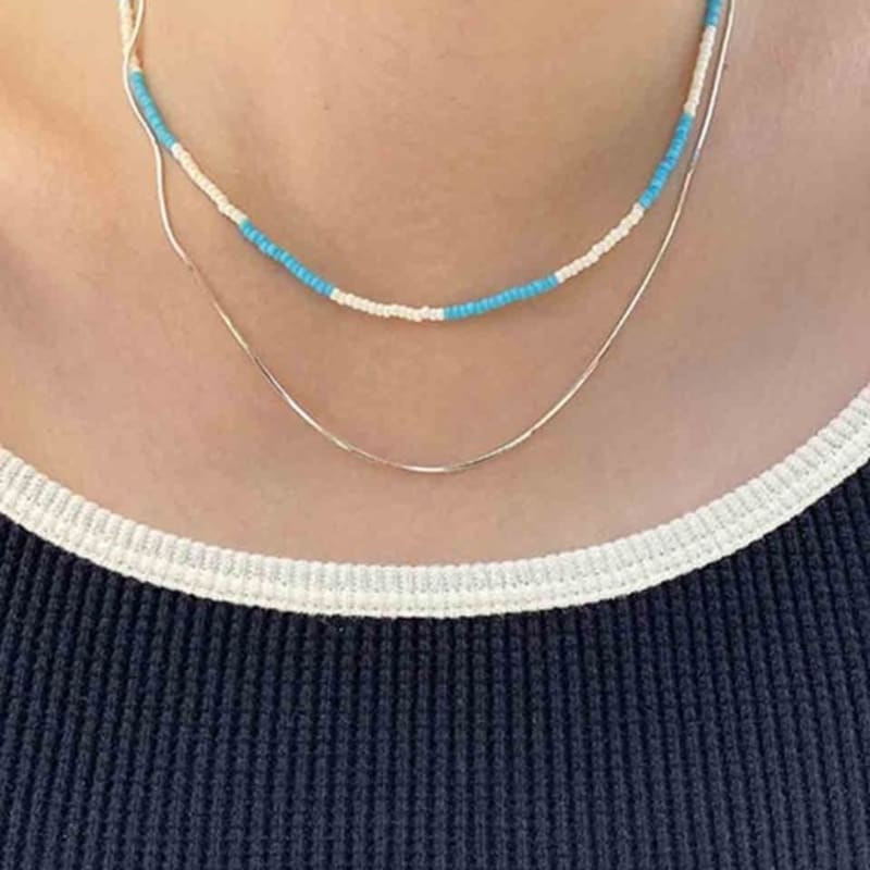 Viollina Summer Beach Necklace_Blue