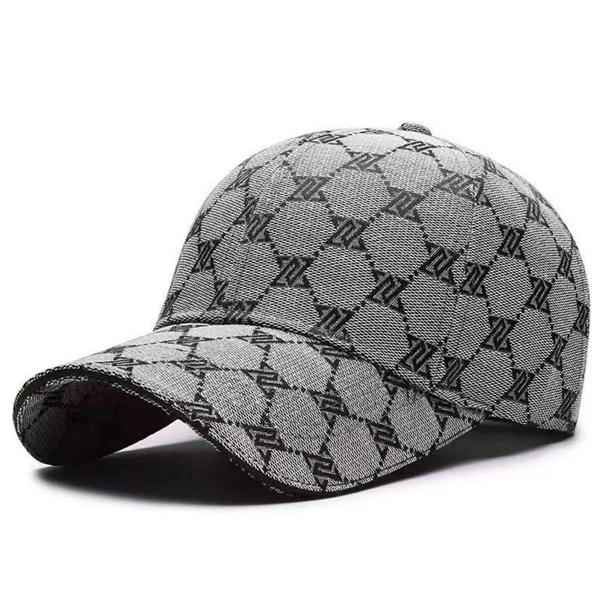 Unisex Baseballpetten met Letterprint Lente en Herfst Buiten Verstelbaar Casual Petten Zonnehoed Sportpet grijs