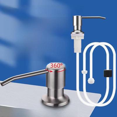 Dispenser di Sapone da Cucina in Acciaio Inossidabile 304 con Tubo di Prolunga