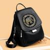 Fashion Personality Elephant Hot Stamping Women's Backpack Ethnic Style Versatile Anti-theft Handbag Trendy Rivet Outdoor Travel Shopping Shoulder Bag
