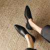 Fashion New Spring/summer Women Pumps Sheep Leather Women Shoes Pointed Toe Chunky Heel Loafers Genuine Leather Shoes for Women Handmade