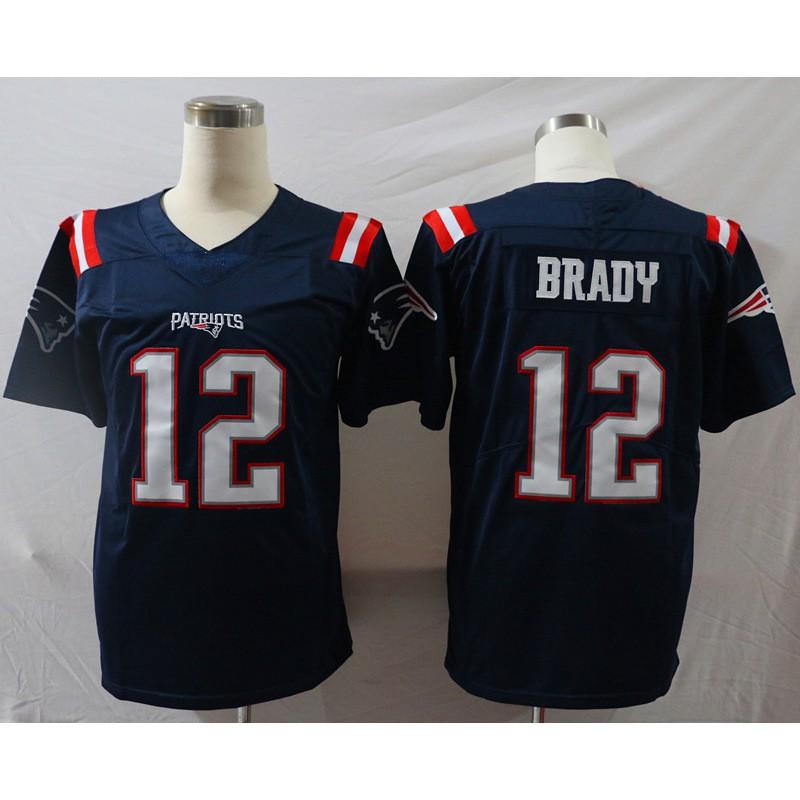 American Football Jersey Patriots Team Uniform Brady 12 87 11 Retro Style Cotton Blend Men Women