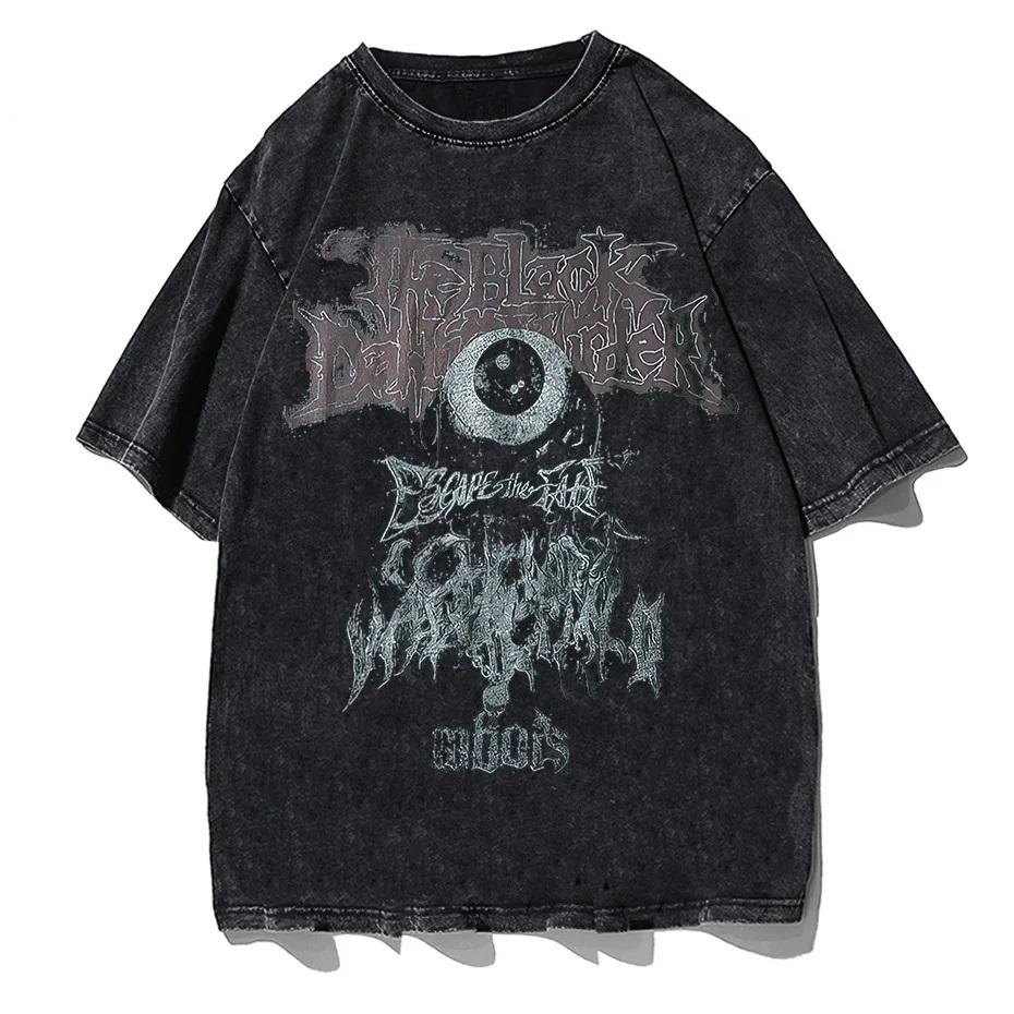 Devil Tarot Debiruman Devilman Crybaby Men's Tshirt Japan Anime Tee Shirt Harajuku Manga T-Shirts Cotton Clothing