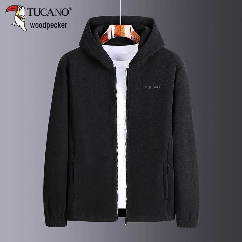Men's Double-Sided Fleece Jacket - Autumn/Winter Thickened Sweatshirt for Dad