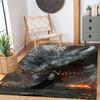 Gothic Illustrations Customize Your Name Floor Rug Office Rug Design for Dining Room Playrooms Outdoor Bedrooms Antislip Carpet Office home decor