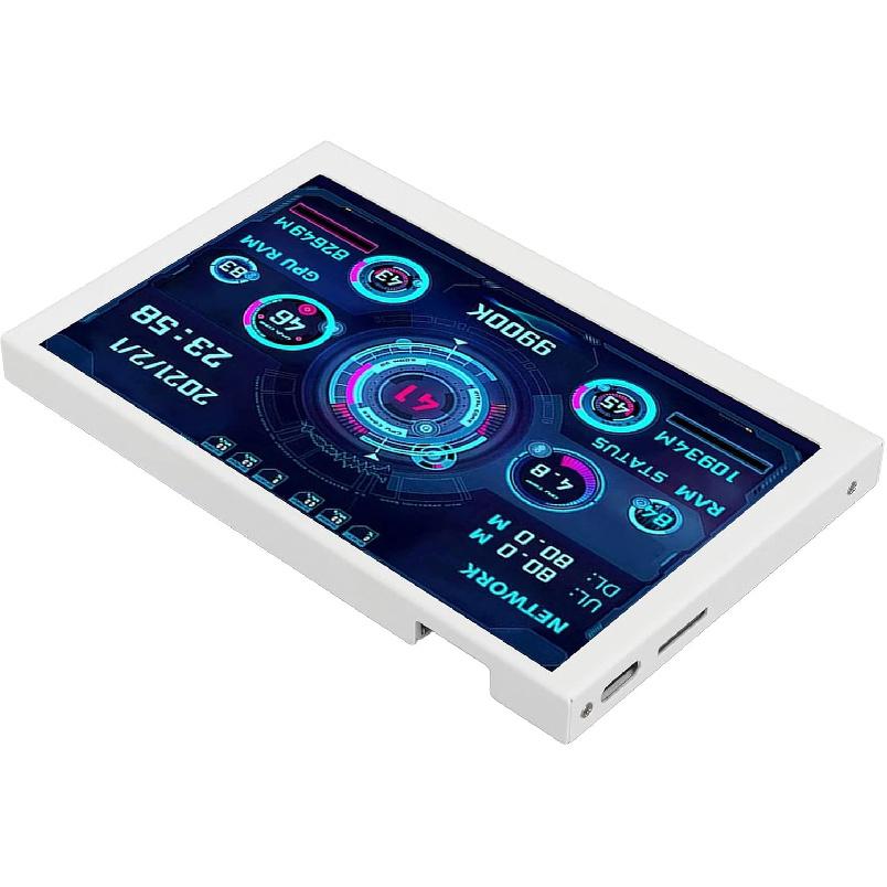 

5 inch USB Mini Screen, AIDA64 PC CPU GPU Data Monitor, Computer Temperature Display Type C Sub Screen PC Sensor Panel Display for