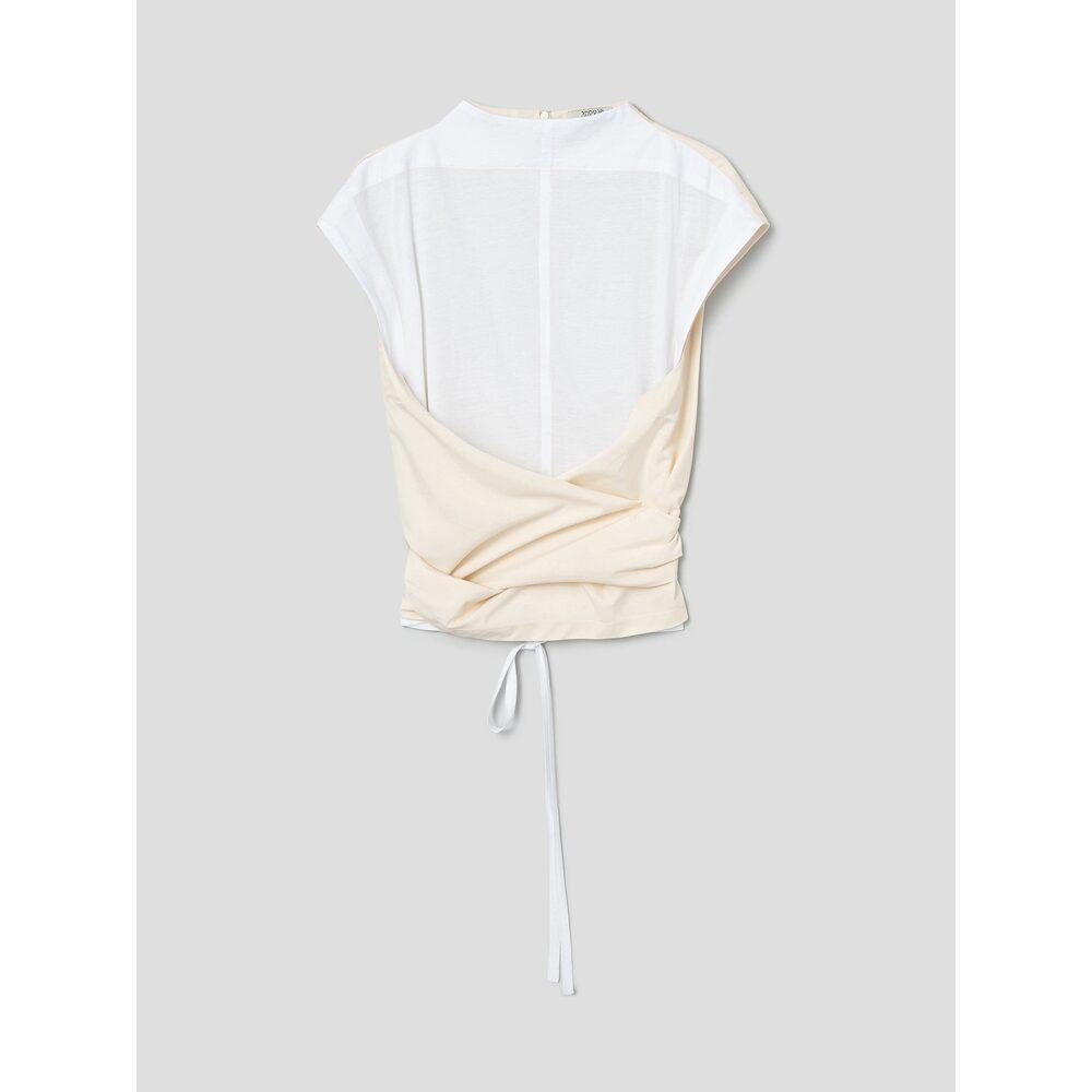 Anggae Triangle Wrap T-Shirt Ivory