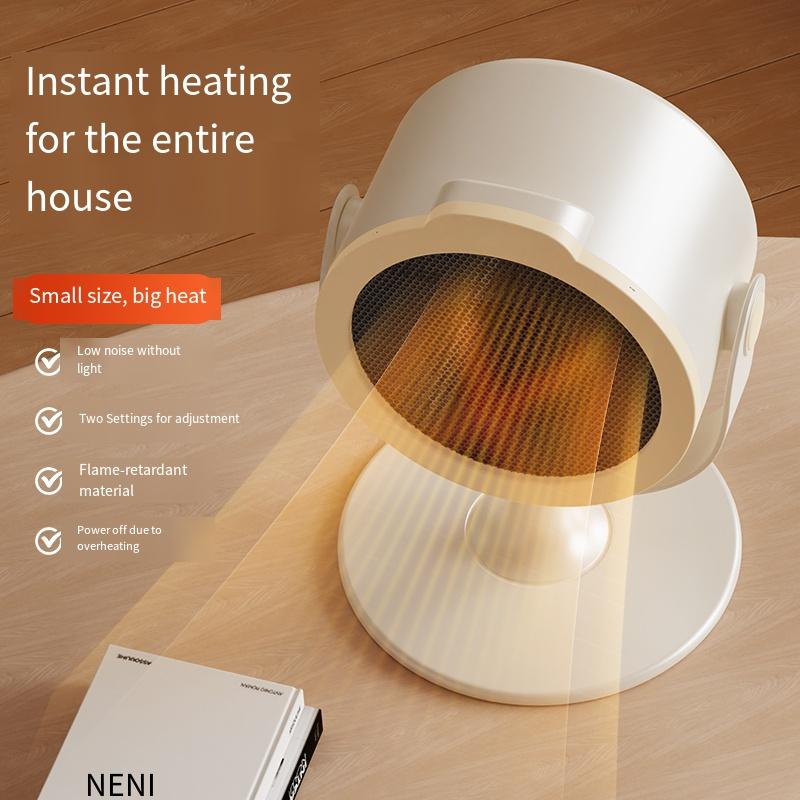 Portable Mini Desktop Heater Warm Air Adjustment Suitable for Use on Home and Office desks as well as a Foot Warmer
