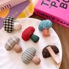 Urocze materiałowe grzybki spinki do włosów gumka pierścionek dla dzieci dziewczynek klips do włosów opaska spinka akcesoria wsuwka nakrycie głowy