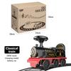 Kids Train Riding Toy Ailway Classical Electric Model Can Carry A Small Train Rail Car Children's Baby Walker Stroller Toys Boys